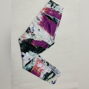 Lululemon high-waisted high times tie dye leggings